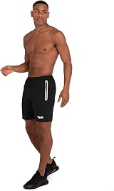TCA Elite Running Shorts Men with Zip Pockets Asphalt S view 4