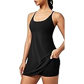IUGA Tennis Dress for Women Athletic Golf Workout Dress with Built-in Shorts and Bra, Adjustable Straps & Pockets