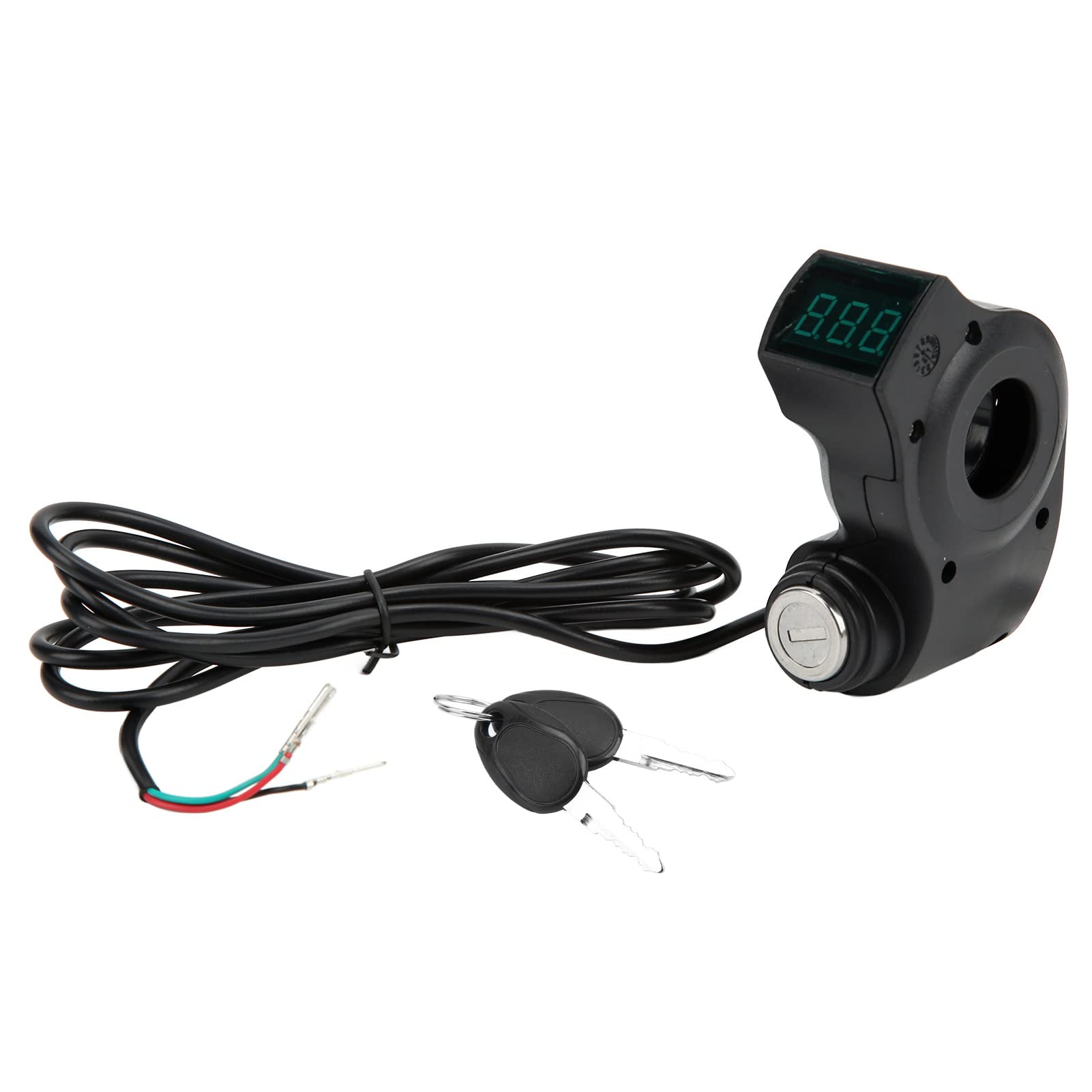 BigKing ABS Electric Scooter Ignition Lock, Scooter Switch Lock, 3 Pin Ignition Switch Locking, Plug One Button Start Scooter Switch Lock with 2 Keys Compatible With KUGOO M4 Scooter