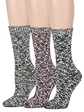 Leotruny Women’s Vintage Knit Crew Boot Socks