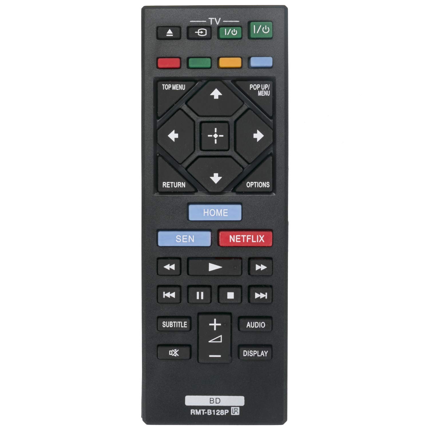 VINABTY RMT-B128P Remote Control replacement fit for Sony Bdp-bx120 Bdp-bx320 Bdp-bx520 Bdp-bx620 BDP-S1200 BDP-S3200 BDP-S4200 BDP-S5200 BDP-S6200 Blu-ray disc/dvd player
