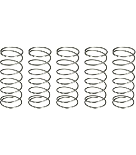 Prime-Line SP 9730 - 2 Molle A Compressione In Acciaio, Diametro 1,6 Cm X 7,6 Cm, Calibro 080, Placcate Nichel