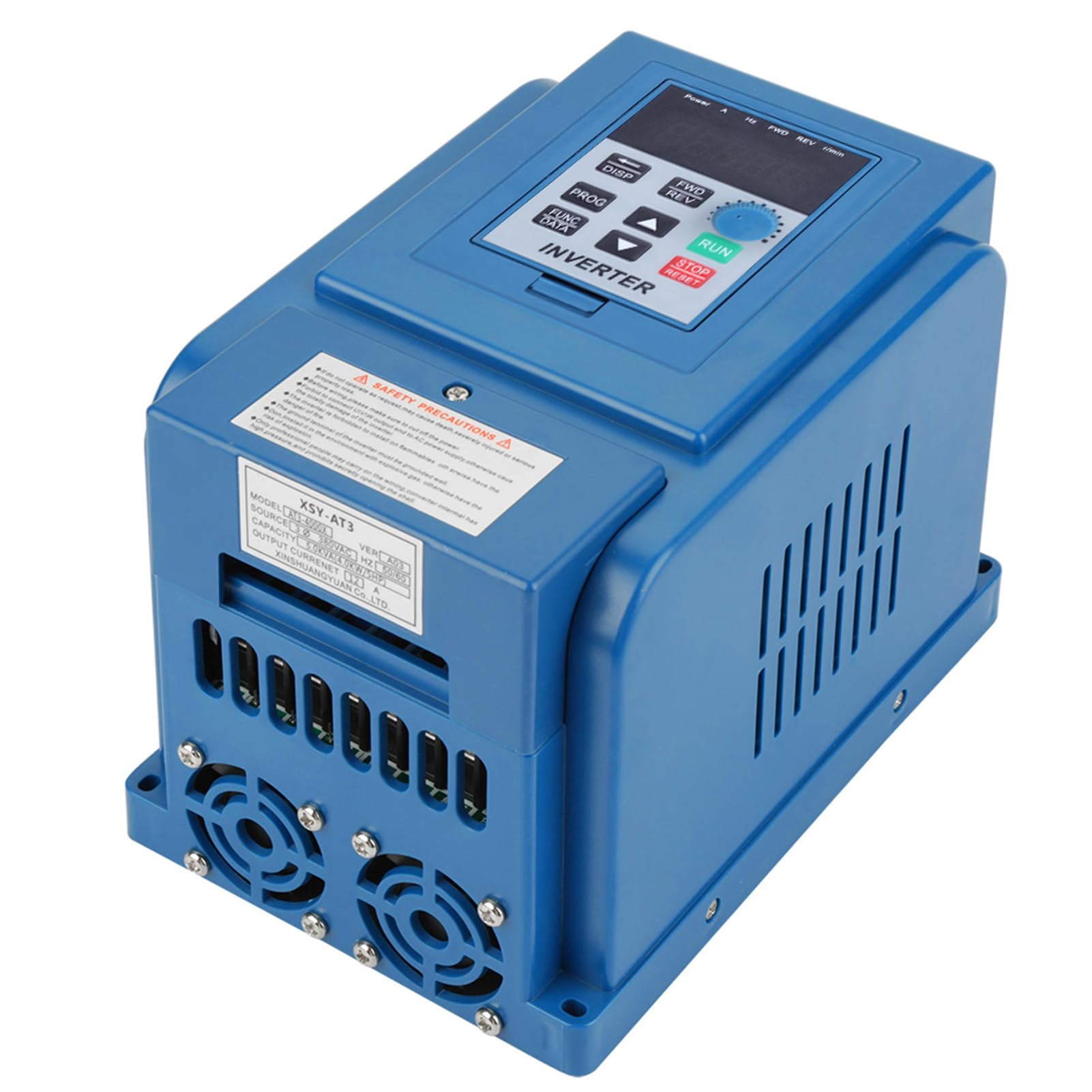 380VAC/4KW Variable Frequency Drive,12A VFD Inverter Frequency Converter,for 3-phase 4kW AC Motor,for Spindle Motor Speed Control
