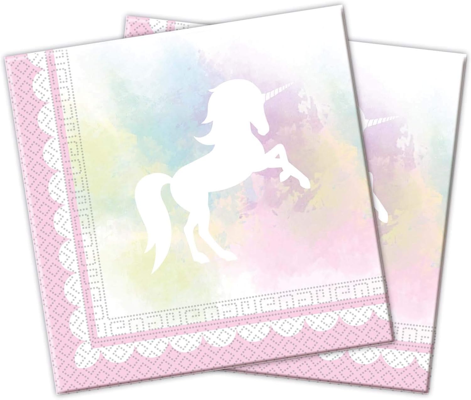 Procos Partyware 10050760 PR89342 Napkins, Pink,33 x 33 cm