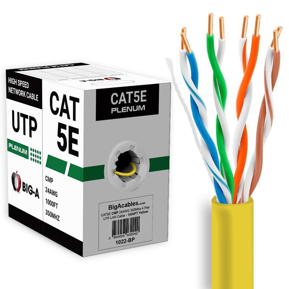 Big-A - 1000ft Cat5e Plenum Ethernet