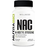 NutraBio N-Acetyl Cysteine Supplement (NAC) - 90 Capsules, 600mg Each - Powerful Anti-Oxidant - Immune Support - Boost Glutathione