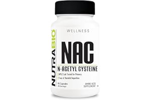 NutraBio N-Acetyl Cysteine Supplement (NAC) - 90 Capsules, 600mg Each - Powerful Anti-Oxidant - Immune Support - Boost Glutathione