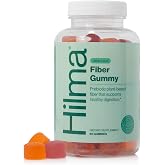 Hilma Prebiotic Fiber Gummies, 60 Count Citrus Flavor | Daily Fiber Gummy Supplement for Adults &amp; Women, Support Gut Health &amp; Promote Regularity with Chicory Root