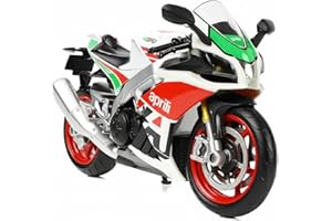 SHINESIGNAL Compatible for Aprilia RSV4 1:12 Motorcycle Toy, Alloy Diecast Model for Kid to Play, for Boy as Gift, or for Collector to Display on Desk or in Cabinet