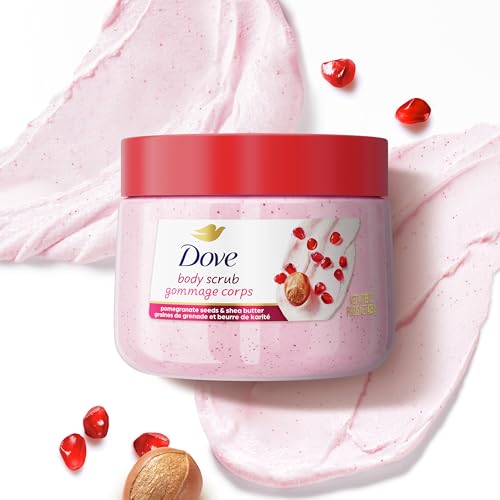 Dove Pomegranate& Shea Butter Body Scrub Exfoliates and Deeply Nourishes for Smooth, Radiant Skin 15oz - Image 6