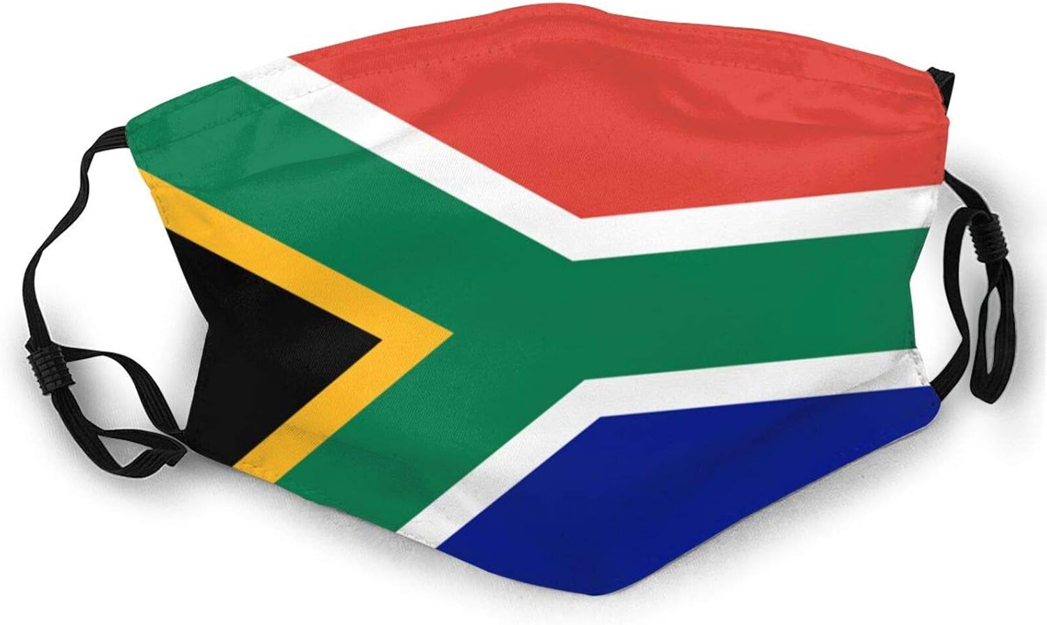 DoubleSided Funny Face Mask Flag of South Africa Washable&Reusable