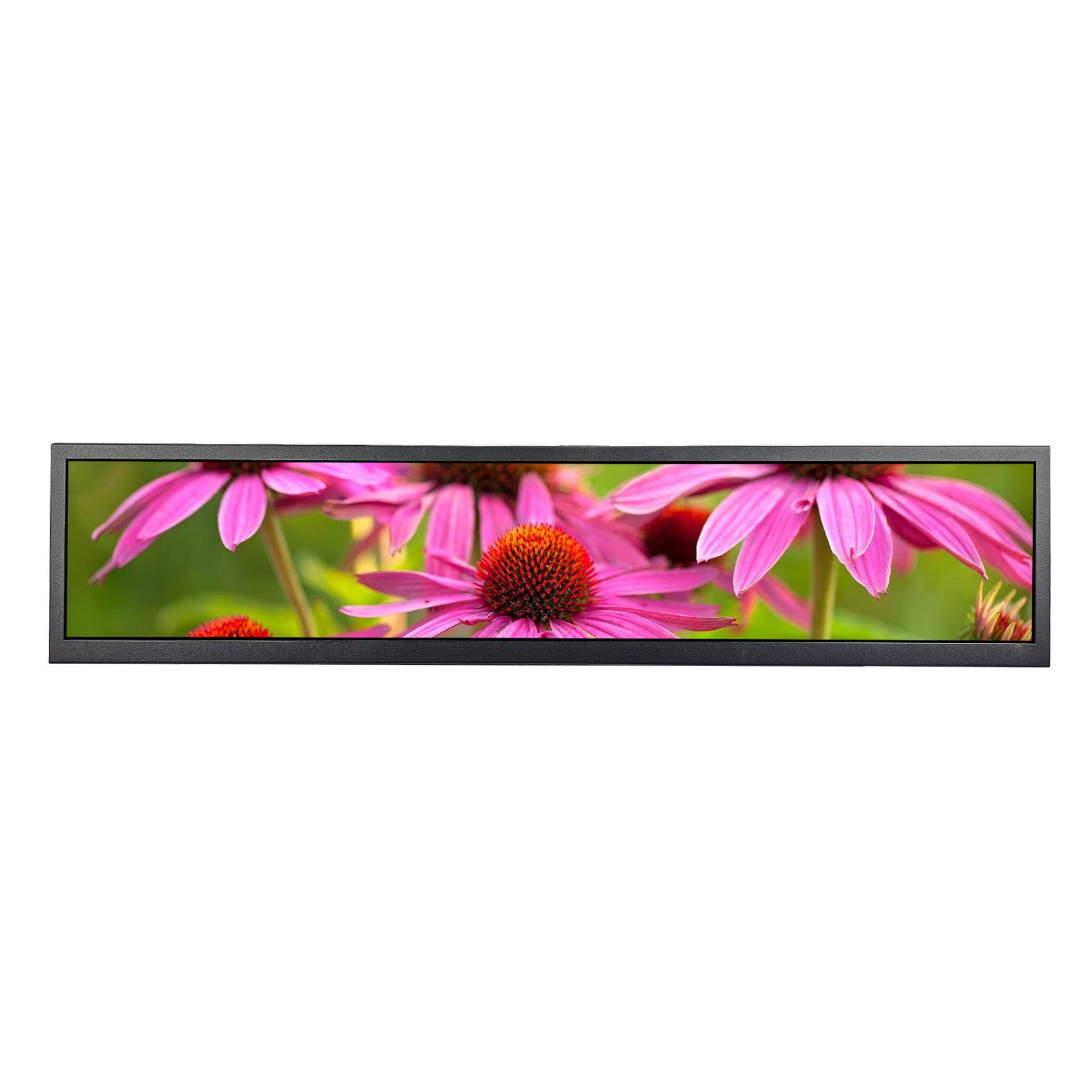 VSDISPLAY 24 Inch 1920x360 IPS Stretched Wide Bar Display for Gaming Marquee Monitor Cabinet,Supermarket Shelf Advertising Monitor with USB Video Interface