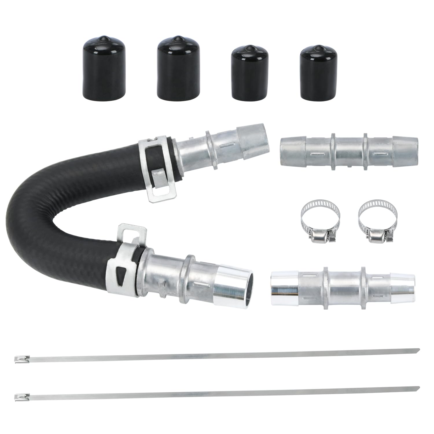 Photo 1 of *** MISSING KIT PIECES JUST HOSE ***PQY Engine Heater Core Hose Kit 5/8" End and 3/4" End Hose with aluminum fittings Replace 626-001 for Most Common Heater Hoses