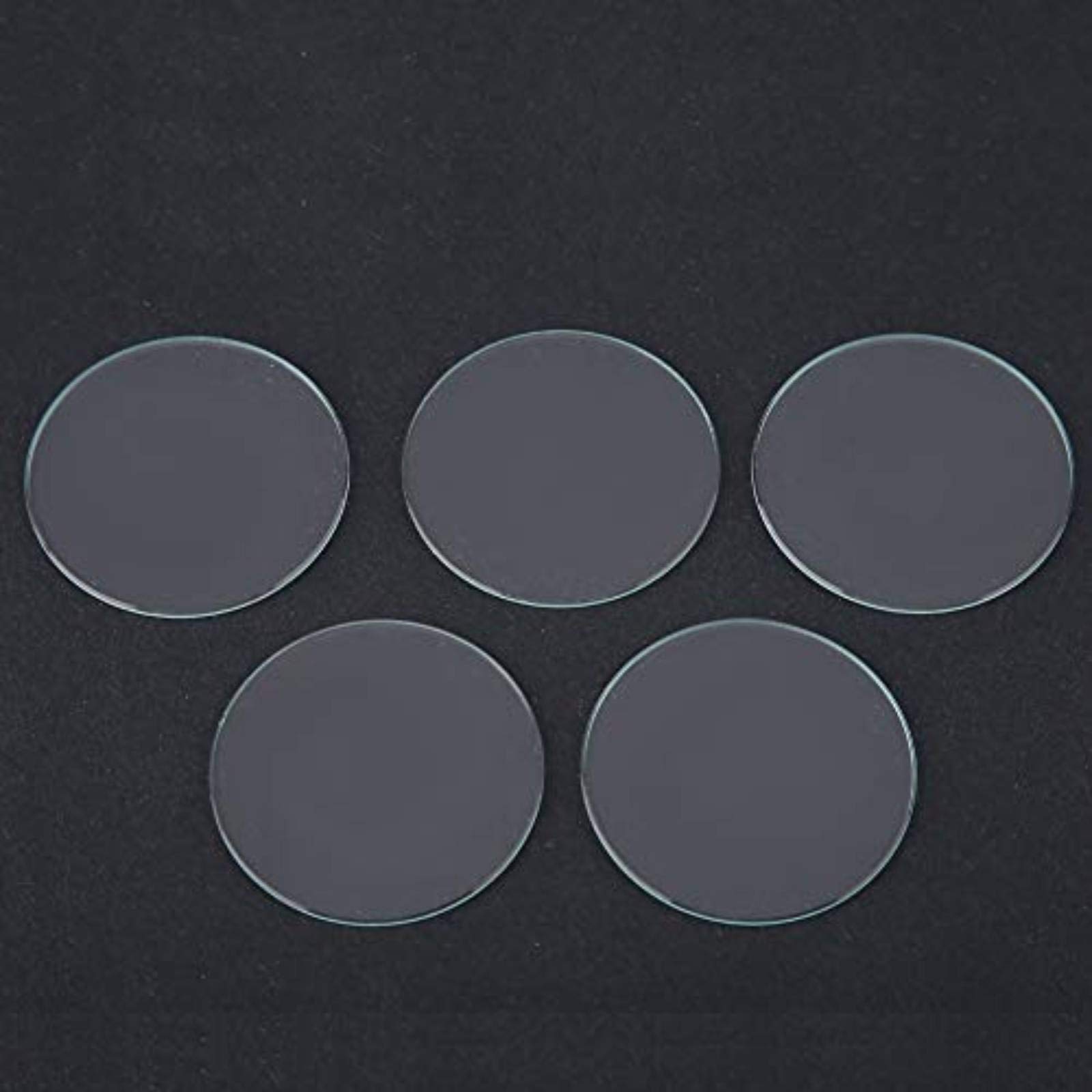 5PCS 37/38/39MM Round Flat Watch Crystal Lens Glass Replacement Parts for Watchmaker Repair (38mm)
