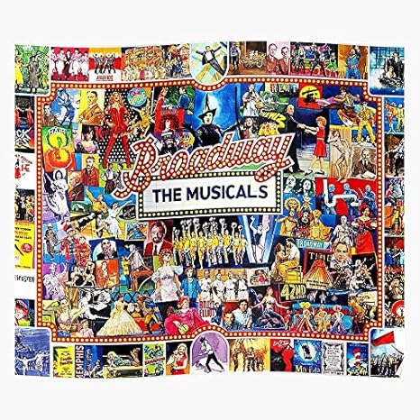 Amazon Com Zhongyanyan Collage Poster Broadway Gift For Home Decor Wall Art Print Poster Posters Prints