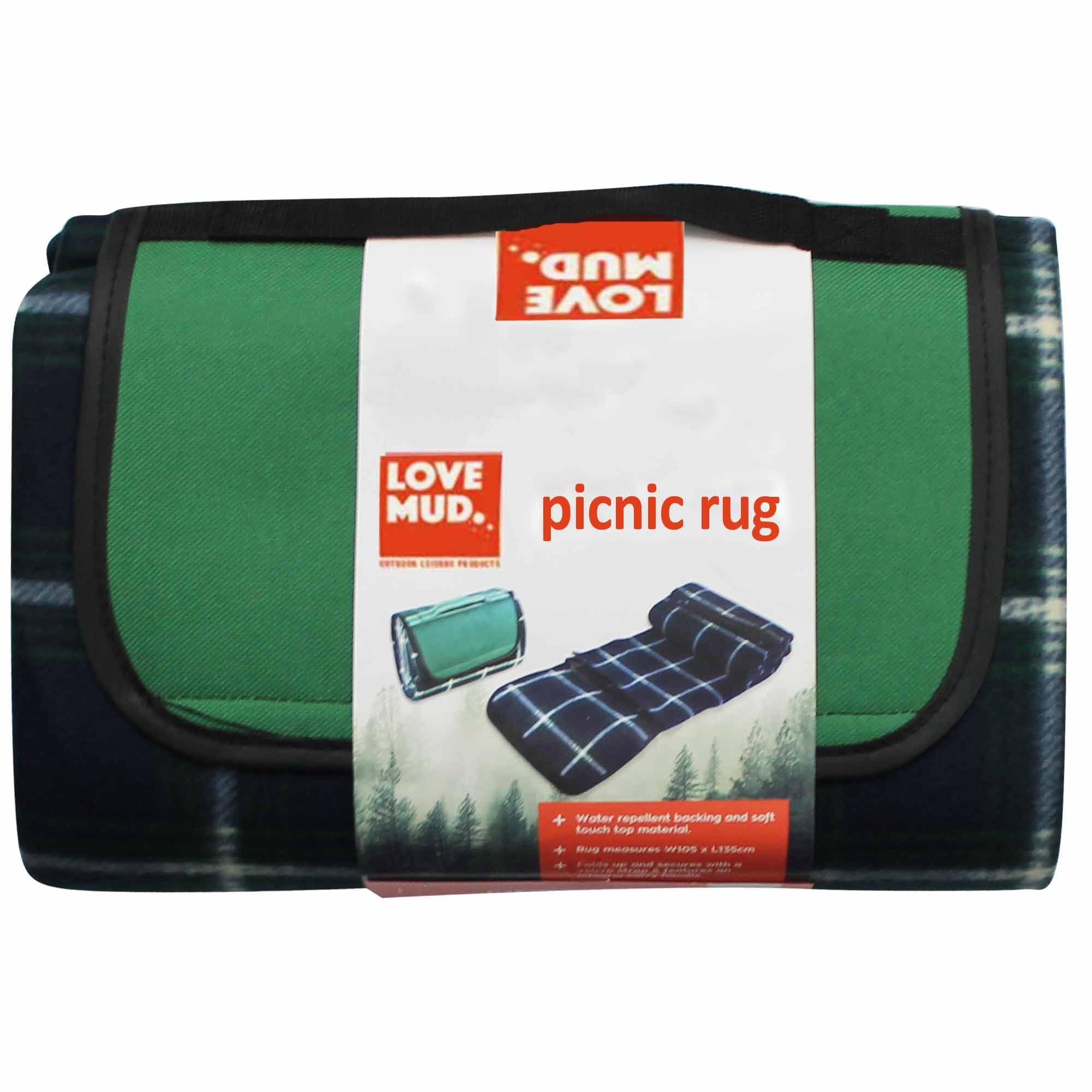 GIFTS 4 ALL New Tartan Fleece Picnic Blanket, Outdoor Tartan Waterproof Blanket 135x105cm, Tartan Camping Blanket, Tartan Beach Blanket, Tartan Picnic Blanket