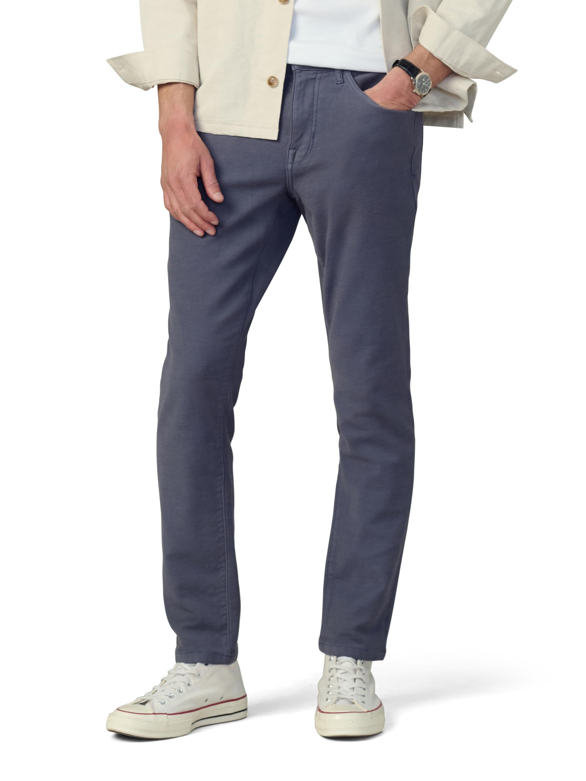Joe’s Jeans Men’s Non-Denim Airsoft Asher Slim Leg French Terry Pant, Fragment, 34