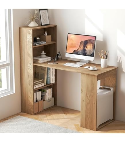 COUNTRY FURNITURE ATLANTA デスク Amazon.com: GRAFFY Computer Desk with 6 Storage Shelves - 48