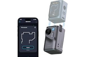 HOZO M-Cube Laser Measuring Tool Adaptor, 01 Smart Planner - Features 360° Joystick for Capturing Floorplans from Any Angle, One-Tap Button for Precise Edge and Corner Measurements