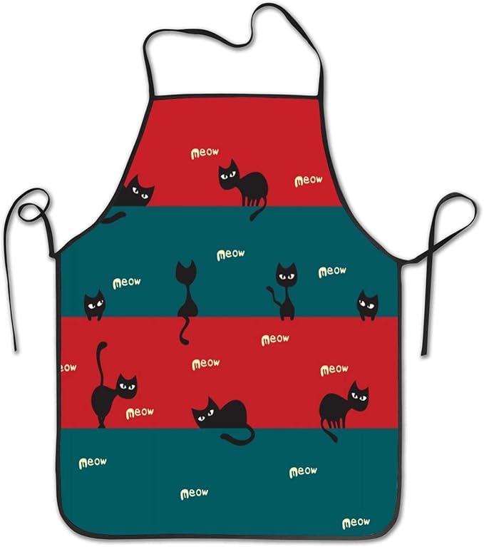 Stylish cats Unisex Waterproof Apron Novelty Kitchen Creative Cooking