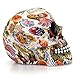 Tvoip Creative Colorful Pattern Skull Ornaments Resin Halloween Horror Modern Skull Statue Personality Home Decoration