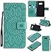 S8 Plus Case,Samsung Galaxy S8 Plus Cover,SMYTU Premium Emboss Sunflower Flip Wallet Shell PU Leather Magnetic Cover Skin with Wrist Strap Case