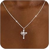 Carffordo 925 Sterling Silver Chain Necklace Link Chain Necklace for Women Simple Dainty 16K Gold Plated Necklace for Women Minimalist Waterproof Silver Necklace Trendy Jewelry Gifts