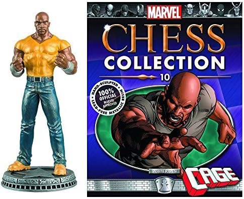 Marvel Chess Figure Collection #10 Luke Cage White Pawn with Magazine by Marvel