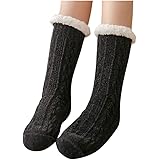 Women's Winter Socks Thick Soft Warm Casual Fashion Socks Stripe Solid Color Socks,Free Size