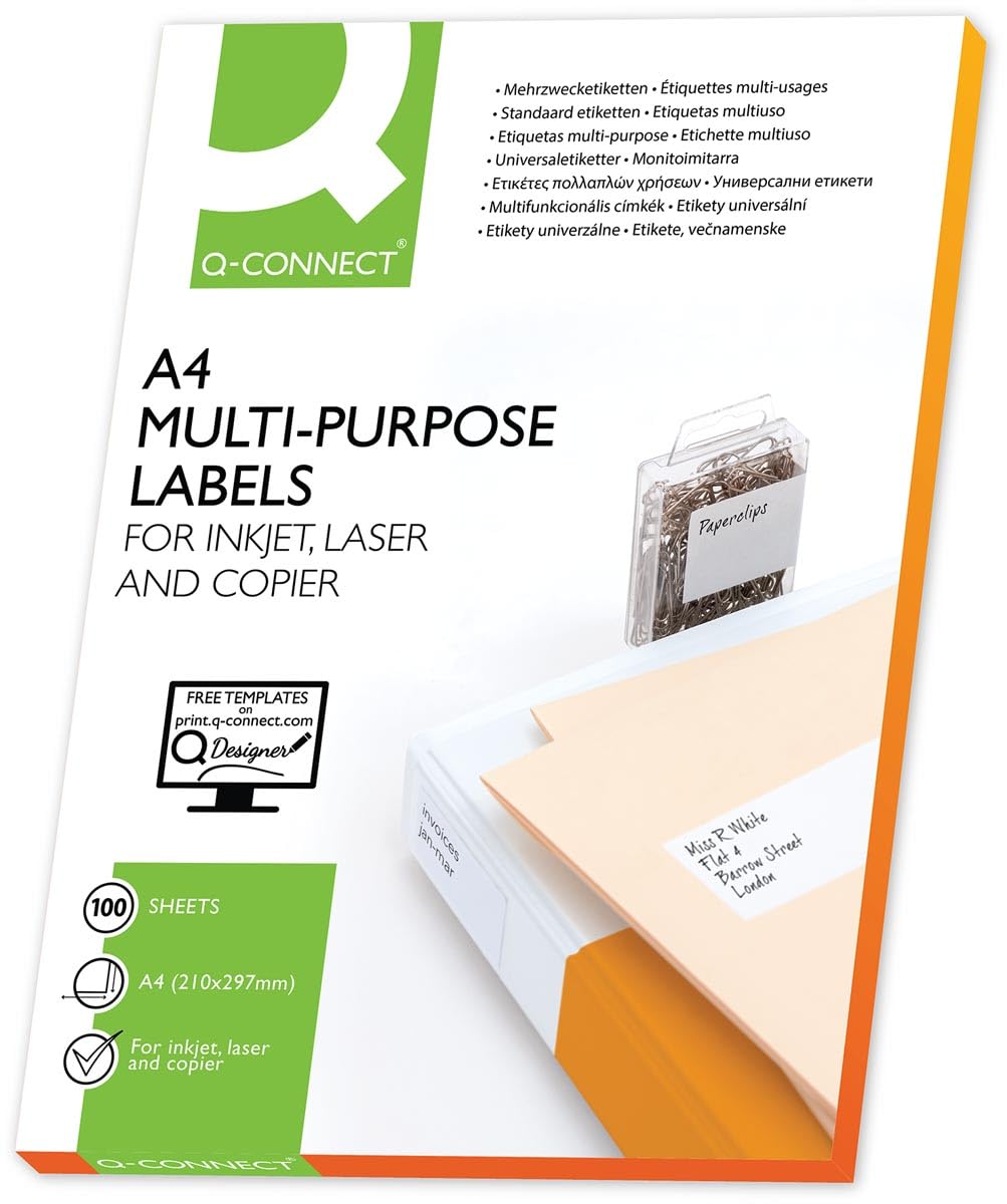 Q-Connect KF00574 Labels White