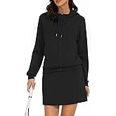 Casly Lamiit Women's 2 Piece Skort Set Athletic Tracksuit Short Tennis Skirt Zip Up Hooded Sweatshirt Active Outfits