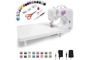 STOIGELD Sewing Machine for Beginners,Portable Sewing Machine with 12 Built-in Stitches,2 Speed(High-Low Speeds),2 Power Supply Method