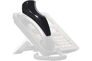 Softalk II Antibacterial Phone Shoulder Rest, Landline Office Telephone Accessory with Nonslip Ergo-Grip Cushion and Self-Adhesive Tape Attachment, Charcoal