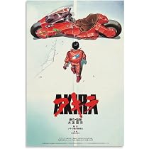 Akira (1988) Japanese Manga Anime Movie Poster Canvas Art Poster