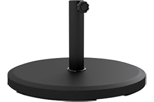 Outsunny 29 lbs Cement Patio Umbrella Base, 19" Heavy Duty Parasol Stand Market Umbrella Base Holder for Patio, Outdoor, Back