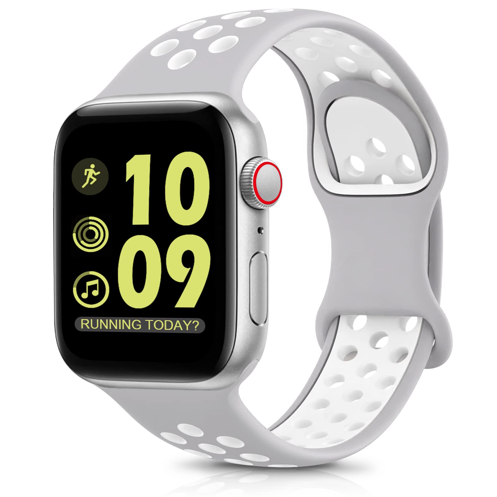 DigiHero Sport Straps Compatible with Apple Watch Straps 44mm 46mm 42mm 40mm 45mm 41mm 38mm 49mm Women Men, Breathable Soft Silicone for iWatch Series 11 10 9 8 7 6 5 4, Ultra SE 3 2 1