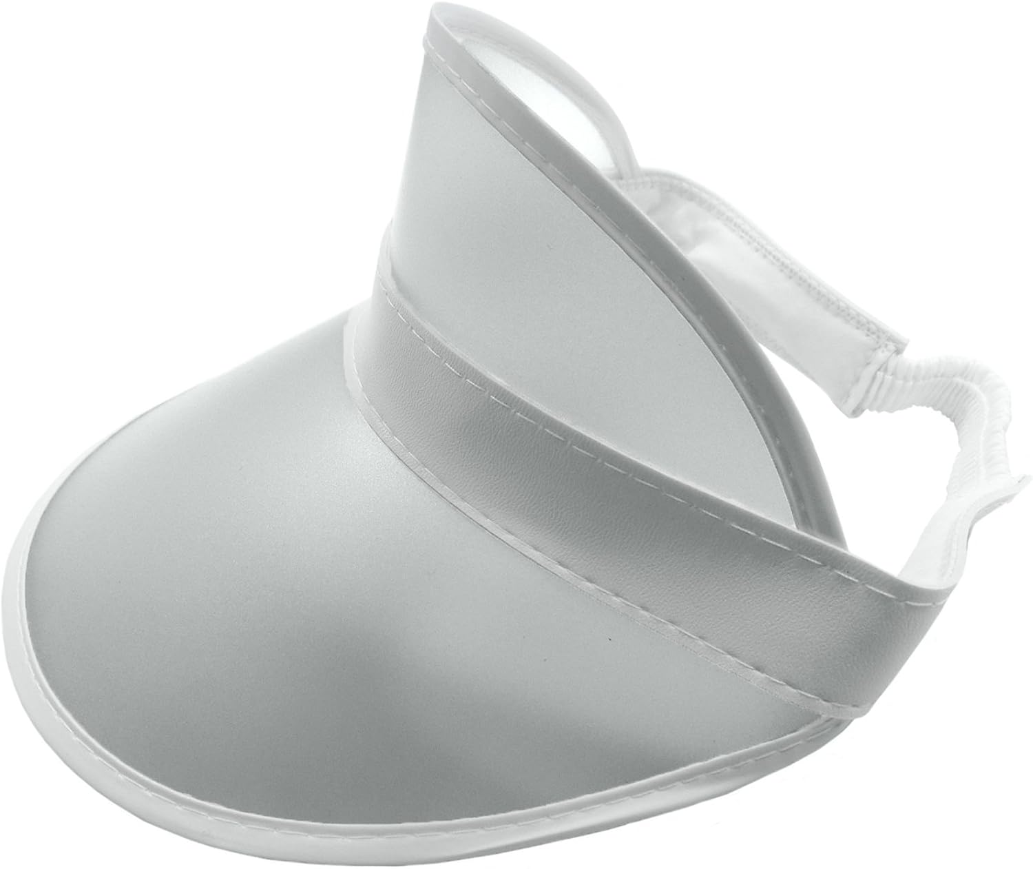 white sun visor hat