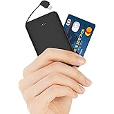 Sethruki Slim Power Bank,20W Fast Charging Small Portable Phone Charger Built in Cable for iPhone 14/13/12/11/X/8/7 Series,Thin Mini Lightweight Battery Pack 6000mAh