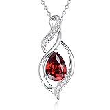 FANCIME January Birthstone Necklace for Women