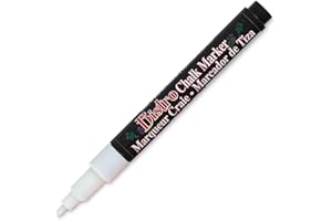 Uchida 480-C-0 Broad Point Tip Bistro Window Chalk Marker, White, 1 Count (Pack of 1)