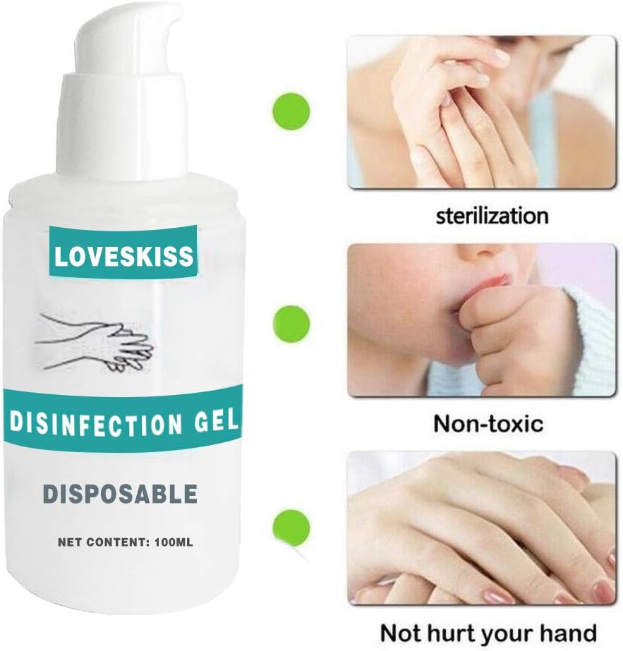 SHY Instant Antibacterial Hand Sanitizer Gel - Travel Size Disposable Hand Sanitizer, Rinse Free Instant Hand Soap Gel For Adults & Children - Soft and Non-irritating