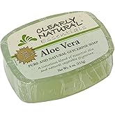 Clearly Natural Glycerine Bar Soap Aloe Vera, 4 oz, 4pack