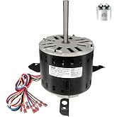 0131F00042SP Blower Fan Motor Replaces Goodman Amana Janitrol 0131F00042SP | Y7L623E203T B13400-24S 0131F00022SP Furnace Motor, 1/2HP 115V 1130RPM/4Speeds 7.0A 375W Leungoo