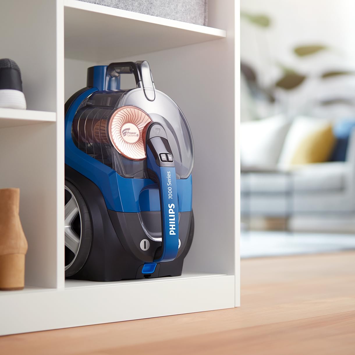 PHILIPS PowerPro Expert Beutelloser Staubsauger – Kompakt, 900-W-Motor, PowerCyclone 8 Technologie für Starke Saugleistung, Multi-Oberflächen-Reinigung, Allergy Lock, Super Turbo Bürste (FC9745/09) 5