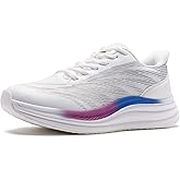 Women's Orthopedic Road Running Shoes: Comfortable Arch Support Plantar Fasciitis Orthotic Slip On/Off Sports Sneakers, Casual Standing Flat Feet Tennis Walking Shoes for Foot Heel and Pain Relief