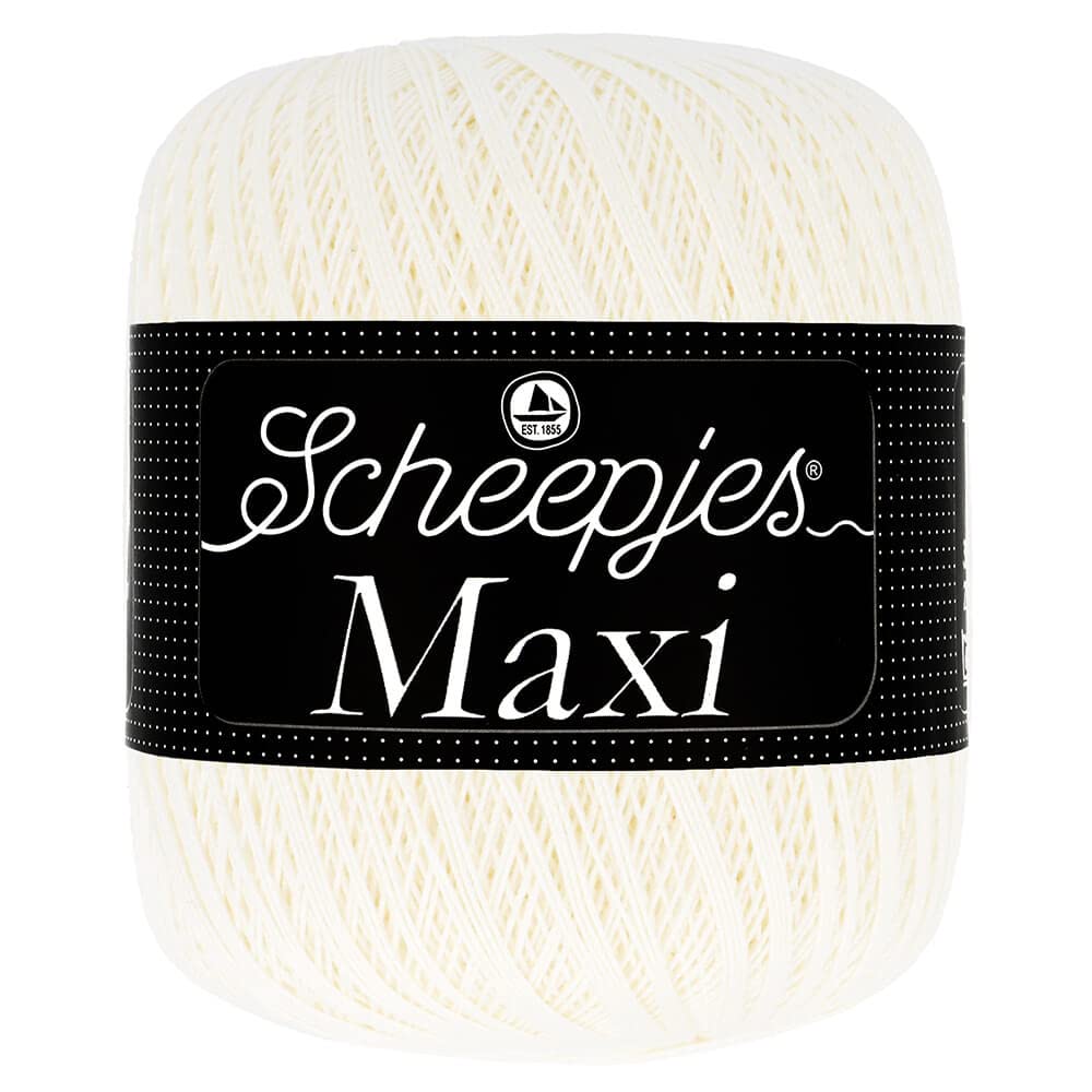 Scheepjes - Scheepjes Maxi 105 Bridal White Yarn - 1x100g — image 1