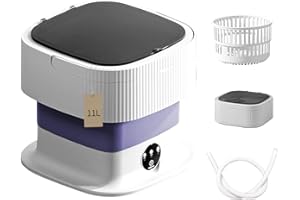 NOICLUB Portable Washing Machine Mini Washer 60W Small Washing Machine Dryer Folding Lavadora Portatil Foldable Compact Manual Laundry Clothes Apartment Travel Underwear Camping
