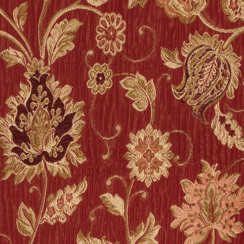Stylemaster Melbourne Curtain Panel, 52" X 84", Burgundy
