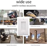 VCE 2 Pack White Single Gang Brush Wall Plate Cable Pass Through for TV HDMI view 6