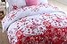 GOOFUN-J1Q 3pcs Duvet Cover Set/Bedding Set(1 Duvet Cover + 2 Pillow Shams) Lightweight Microfiber Well Designed Print Pattern - Comfortable, Breathable, Soft & Extremely Durable,Full/Queen Size
